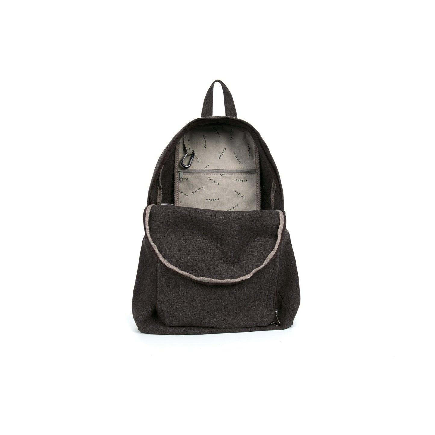 Hemp Vegan Fold Up Backpack Sativa Grey