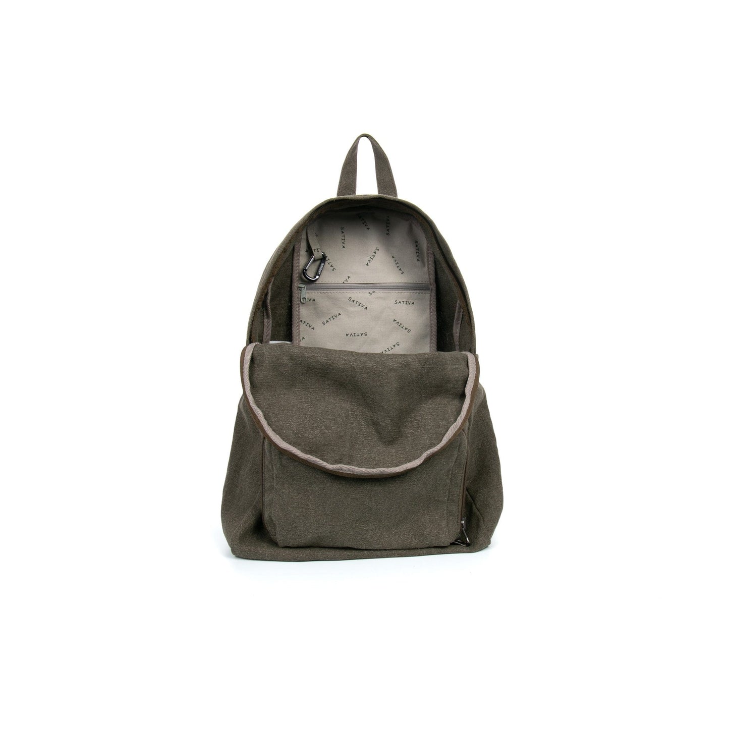Hemp Vegan Fold Up Backpack Sativa Khaki